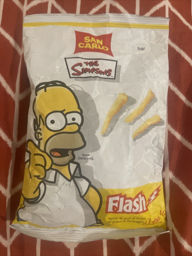 Unopened 2008 The Simpsons San Carlo Cheese Snacks Super Rare