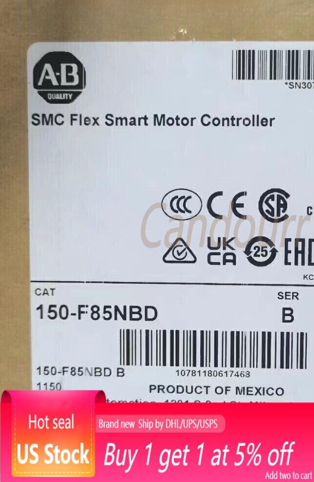 New Allen-Bradley 150-F85NBD SMC Flex Smart Motor Controller AB150-F85NBD