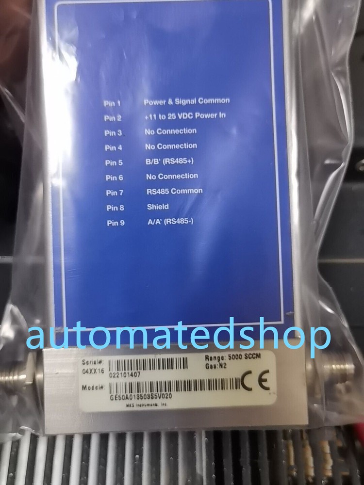 GE50A013503S5V020 Flow Meter N2 5000sccm Via DHL or FedEx