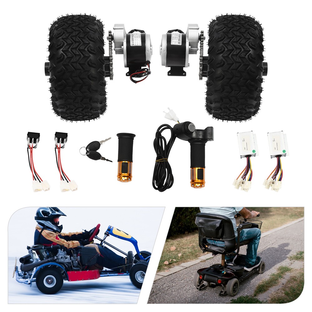 250W Dual Wheel Motor Drive Conversion Kit for E-Scooters & Carts  -image