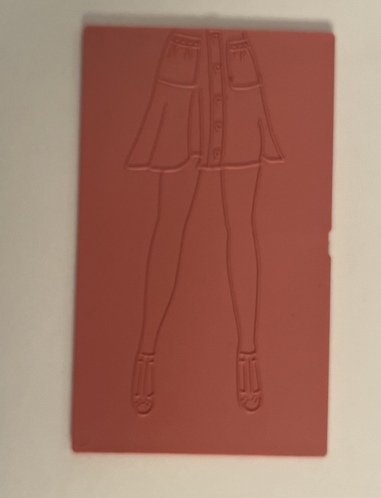 VTG 1978 FASHION PLATES TOMY Replacement Bottom SKIRT Pink Plate O Wave On Back