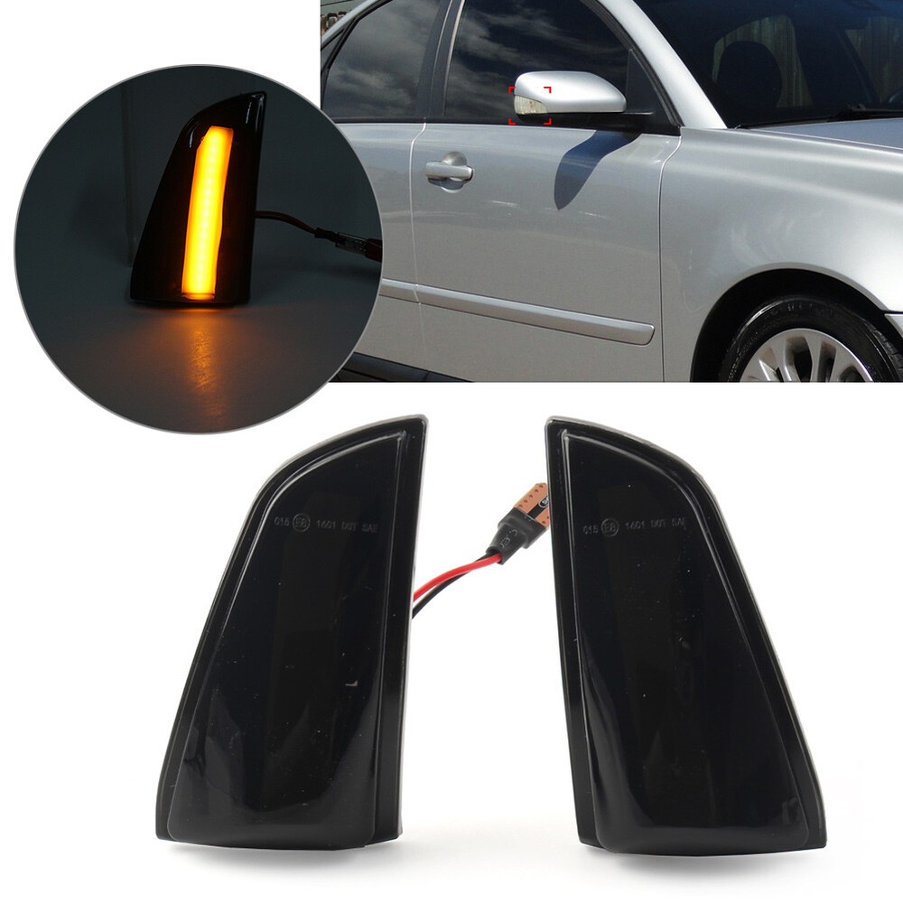 Volvo S40 V50 C70 2X LED Dynamic Turn Signal Side Mirror Lights