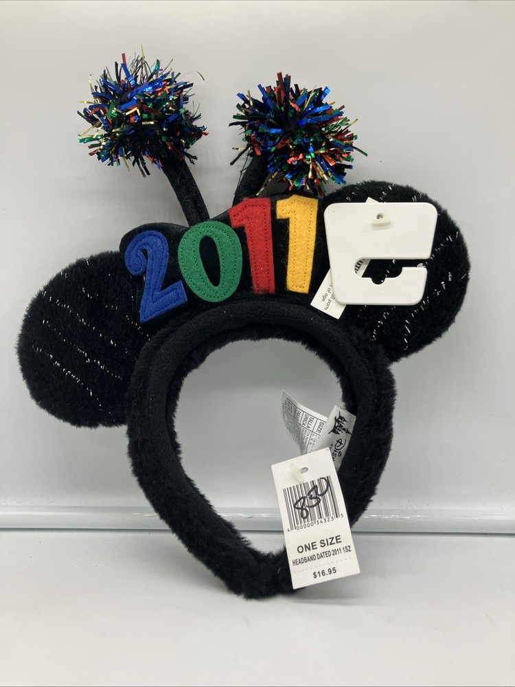 Disney Parks 2011 Happy New Year Celebration Ears Headband NWT-image