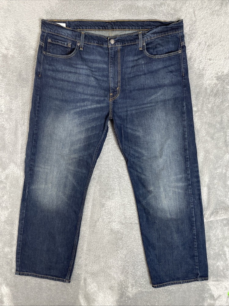 Levis 569 Jeans Men's 43x31 (Actual) Blue Loose Straight Fit Flex Denim Pants