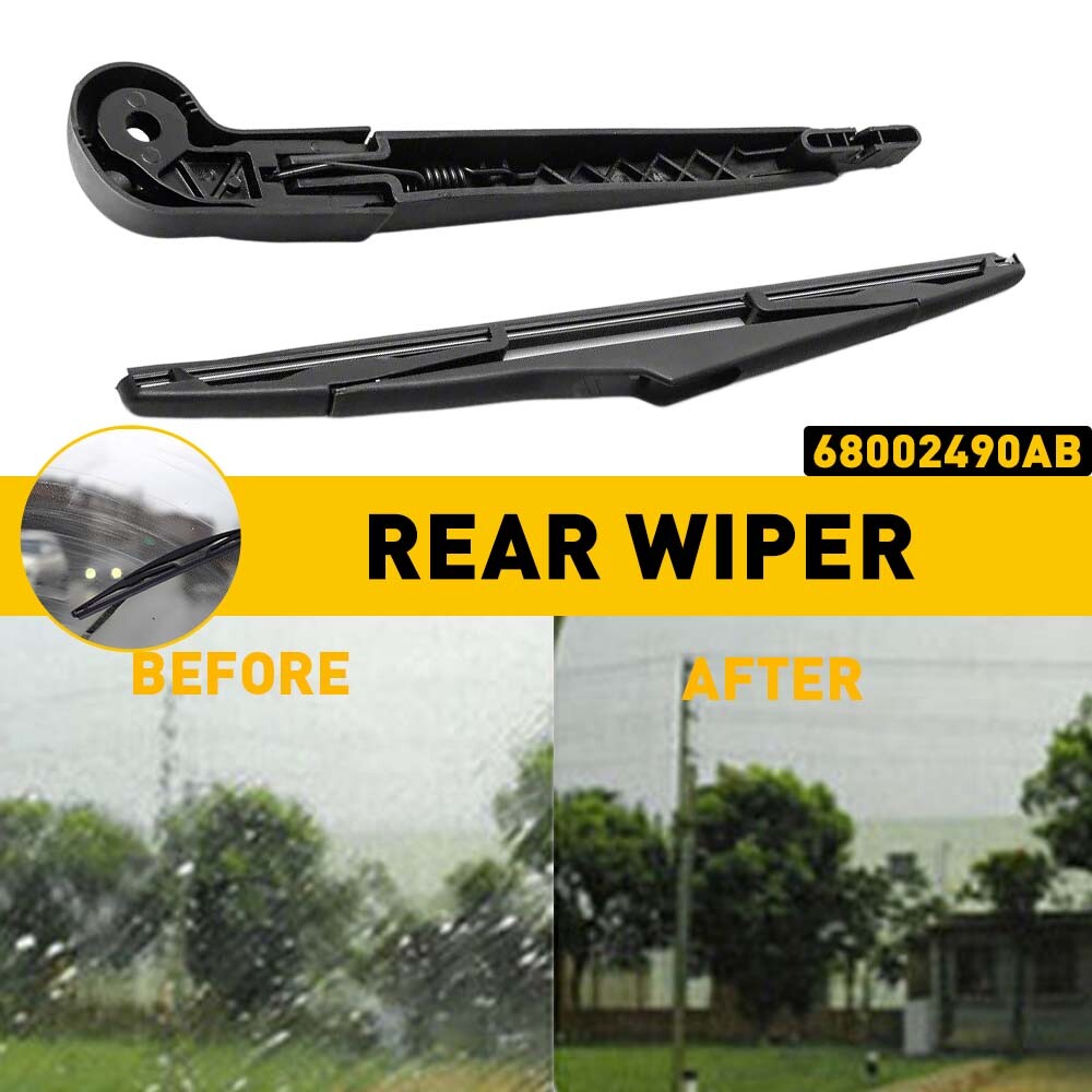 2018 Jeep Wrangler JK Rear Wiper Arm and Blade Replacement Set