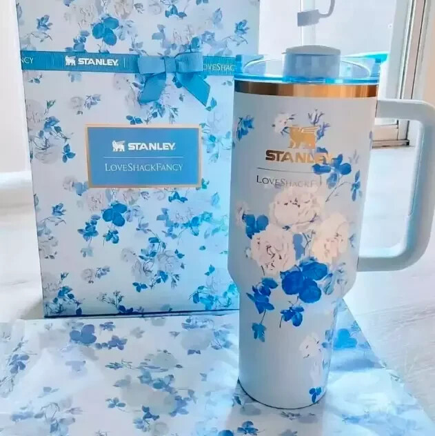 Love Shack Fancy x Stanley 40oz Quencher Tumbler with Gift Box