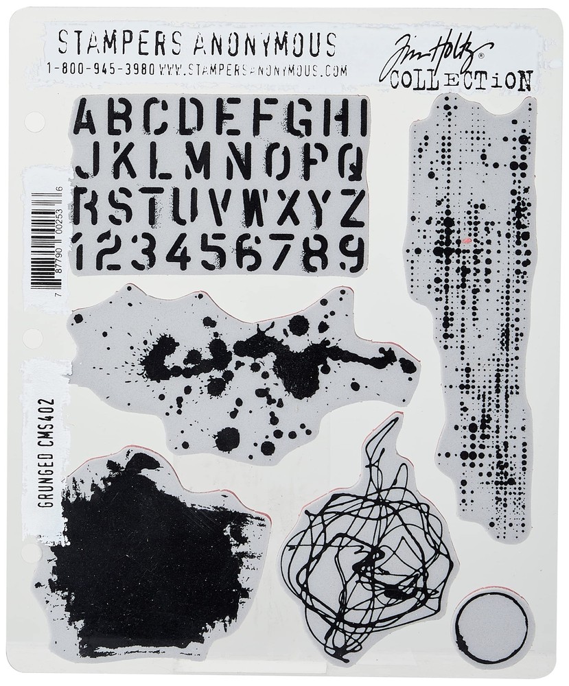 CLING RBBR STAMP SET GRUNGED