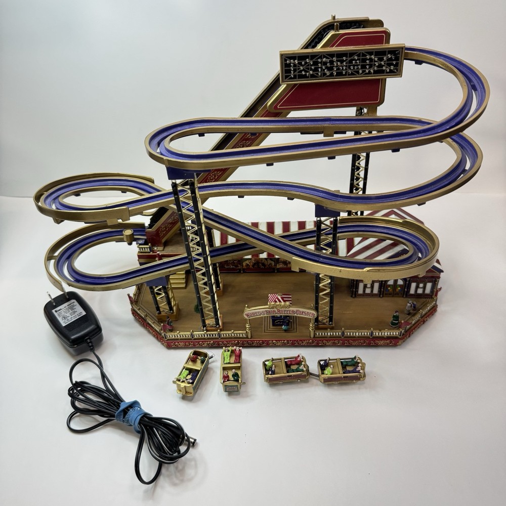 Gold Label 79811 Worlds Fair Roller Coaster Includes Cars Mr Christmas FOR PARTS