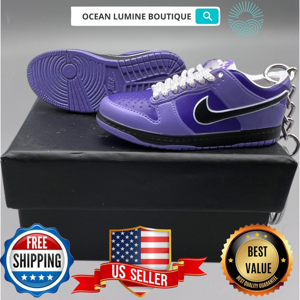 SB DUNK 3D Mini Sneaker Keychain, Jordan Sneaker Collectible, Box Options