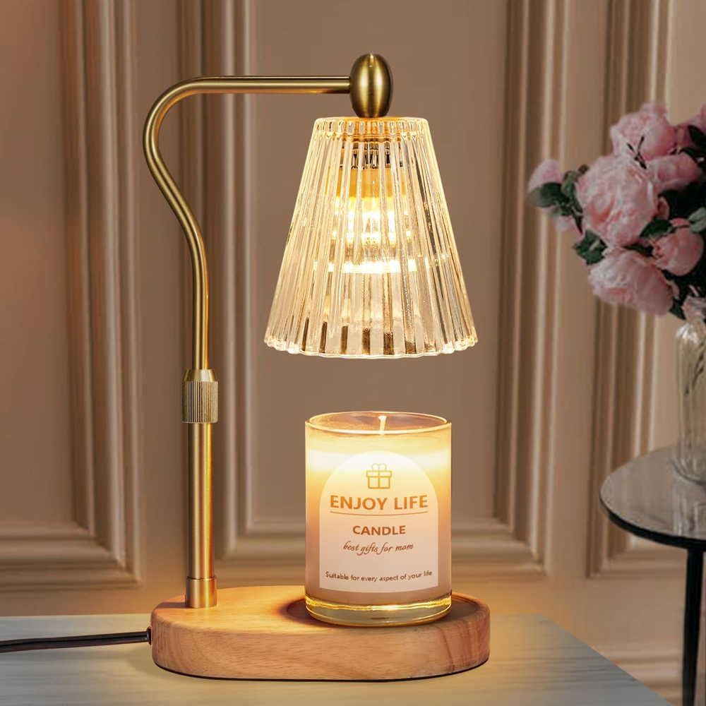 Adjustable Candle Warmer Lamp with Timer Dimmer for Home Bedroom Gifts