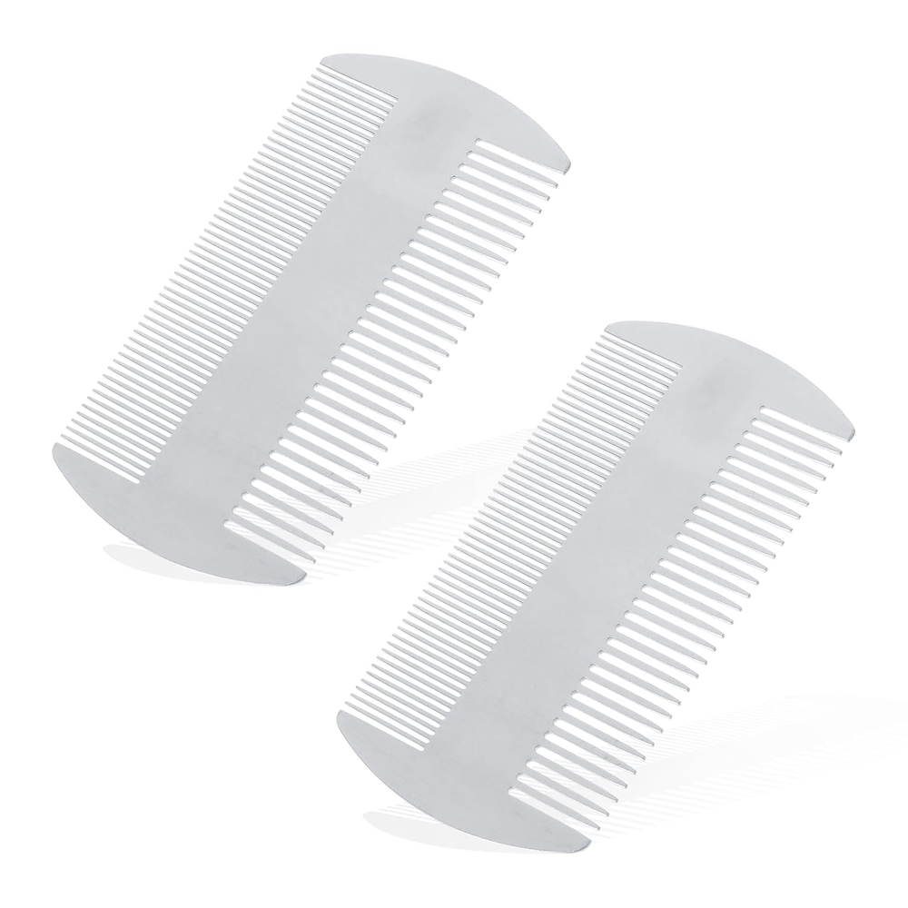 2 Pcs Nit Combs,Lice Combs Double Sided Fine Tooth Comb Head Lice Comb for Dandr