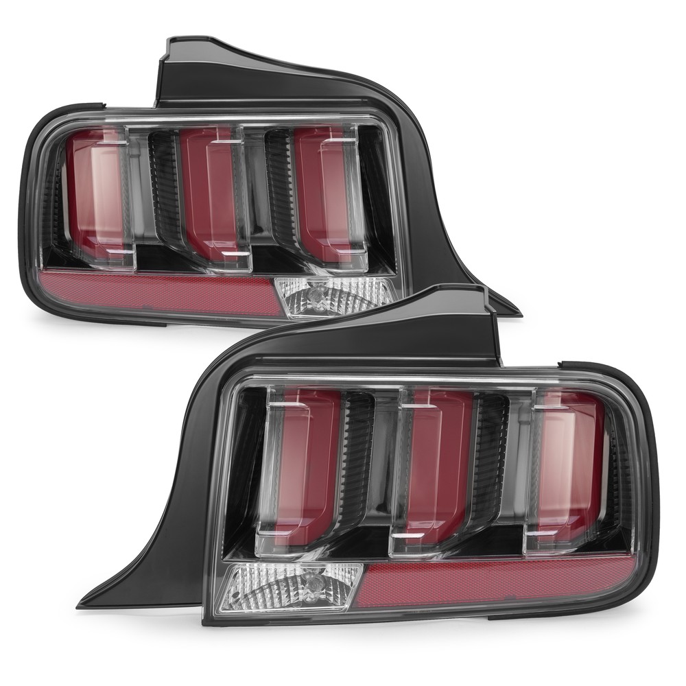 LED Tube Tail Lights For Ford Mustang 2005-2009 Signal Rear Brake Lamps LH+RH