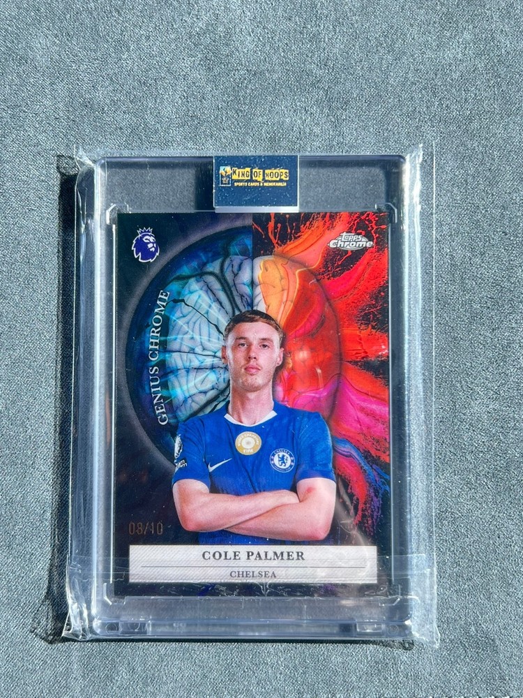 2025-26 Topps Chrome Premier League - Genius Chrome Cole Palmer #GC-20 Black Refractor /10