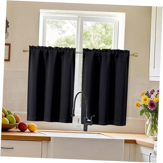 Cafe Curtains Tier 36 Inch Length 2 Panels Set, 30