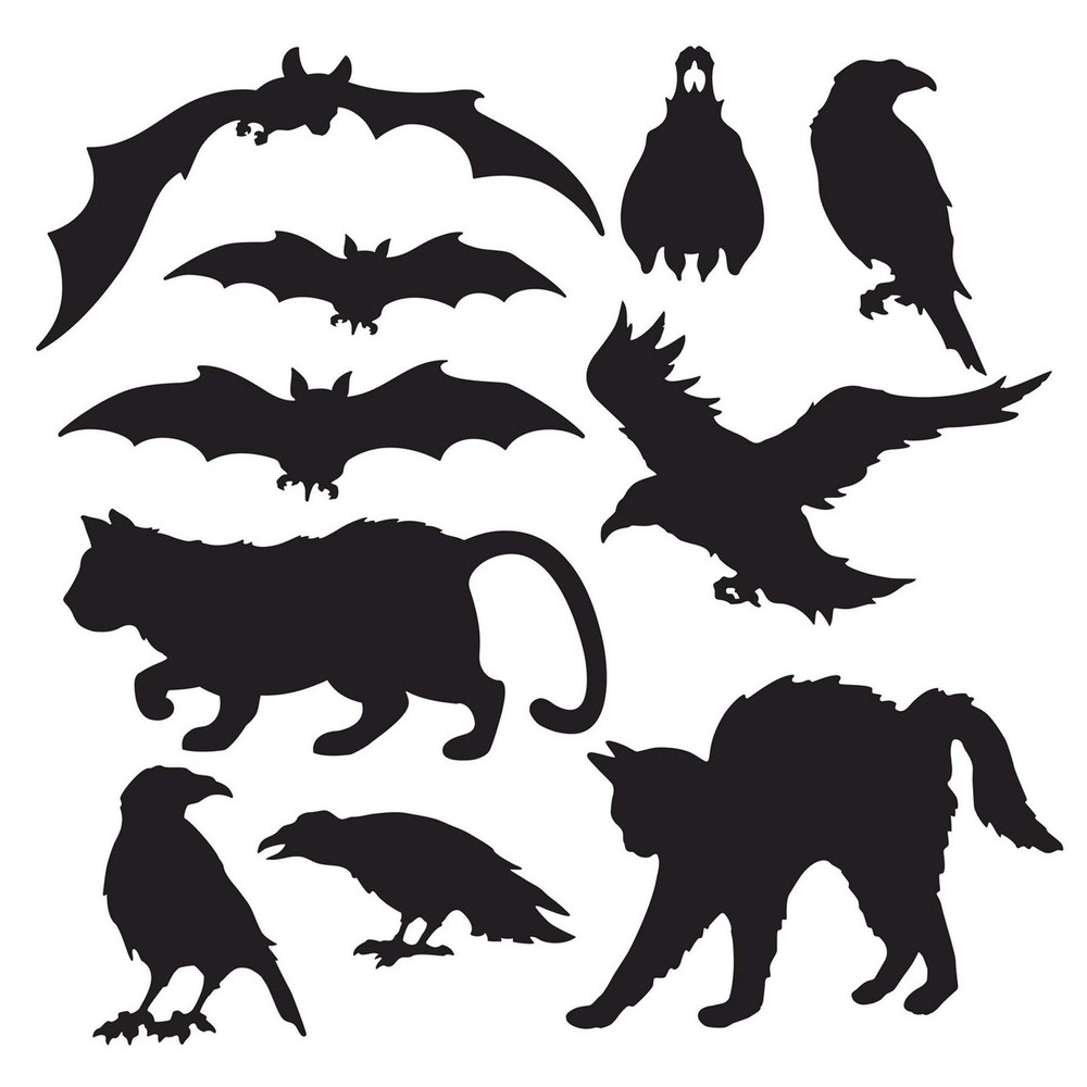 Beistle Halloween Silhouette Party Decorations for Spooky Halloween Parties