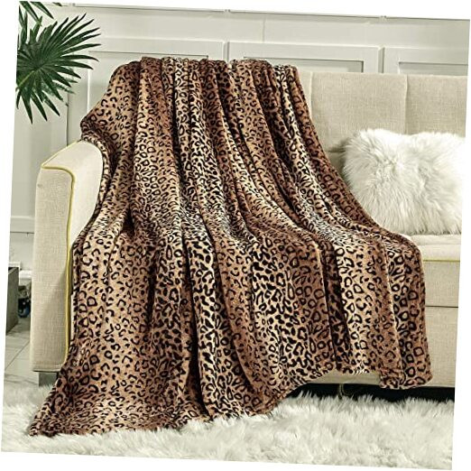 Flannel Fleece Blanket Queen Size 90x90 inches, 280 GSM Lightweight Blanket