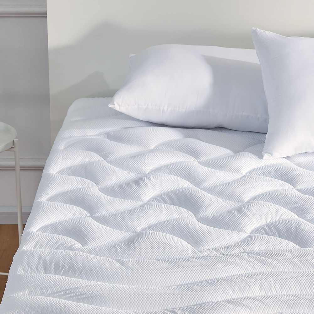Cooling Mattress Topper California King Size Premium Zoned Cooling Pad Enhances Comfort