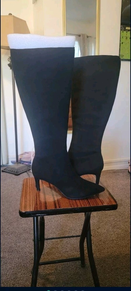 Alfani Linna Pointed Toe Microsuede Ankle Boots Size 5