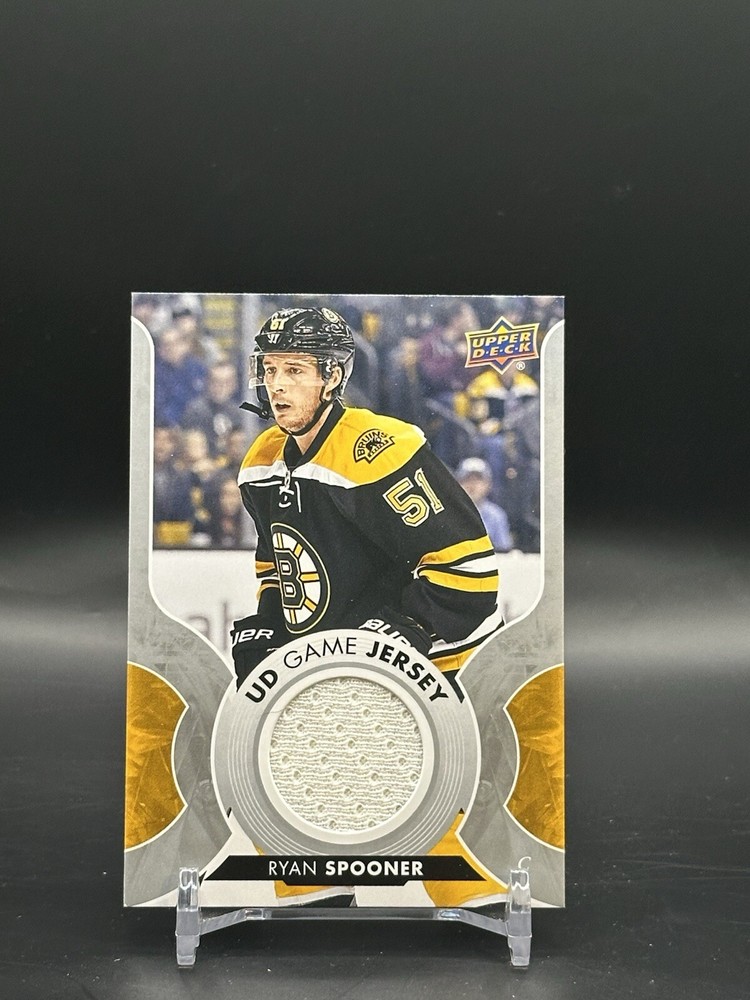 17-18 Upper Deck Game Jersey Ryan Spooner Hockey Card