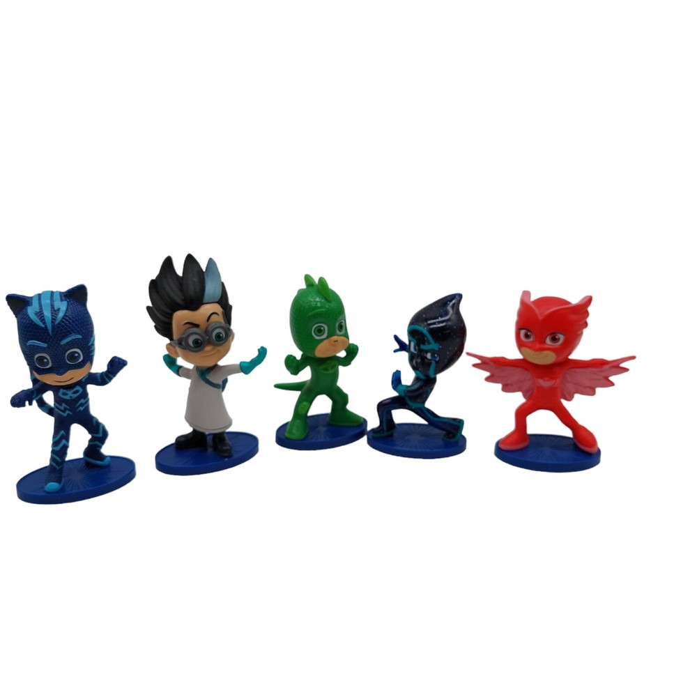 PJ Masks Catboy Gecko Owlette Romeo Night Ninja Action Figure Cake Toppers