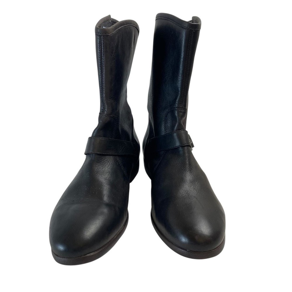 Ugg Frances Brown Leather Boots With Shearling Insole Size 8