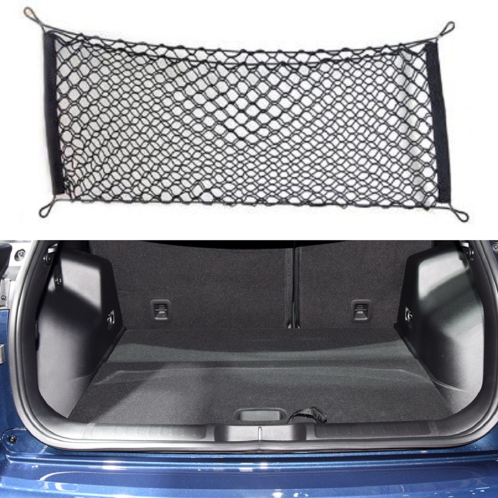 Double-Layer Mesh Storage Bag for Car Trunk Organizer-image