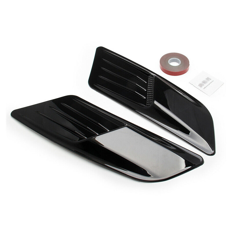 2PCS Air Intake Cover Car Hood Scoop Vent Bonnet Cover Decorative Accessory