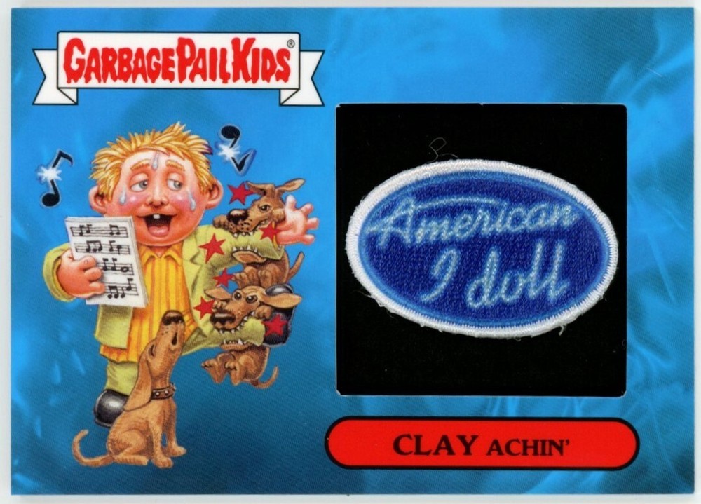 2016 GPK Prime Slime Trashy TV Patch Card 6 Clay Achin 12/99 Aiken