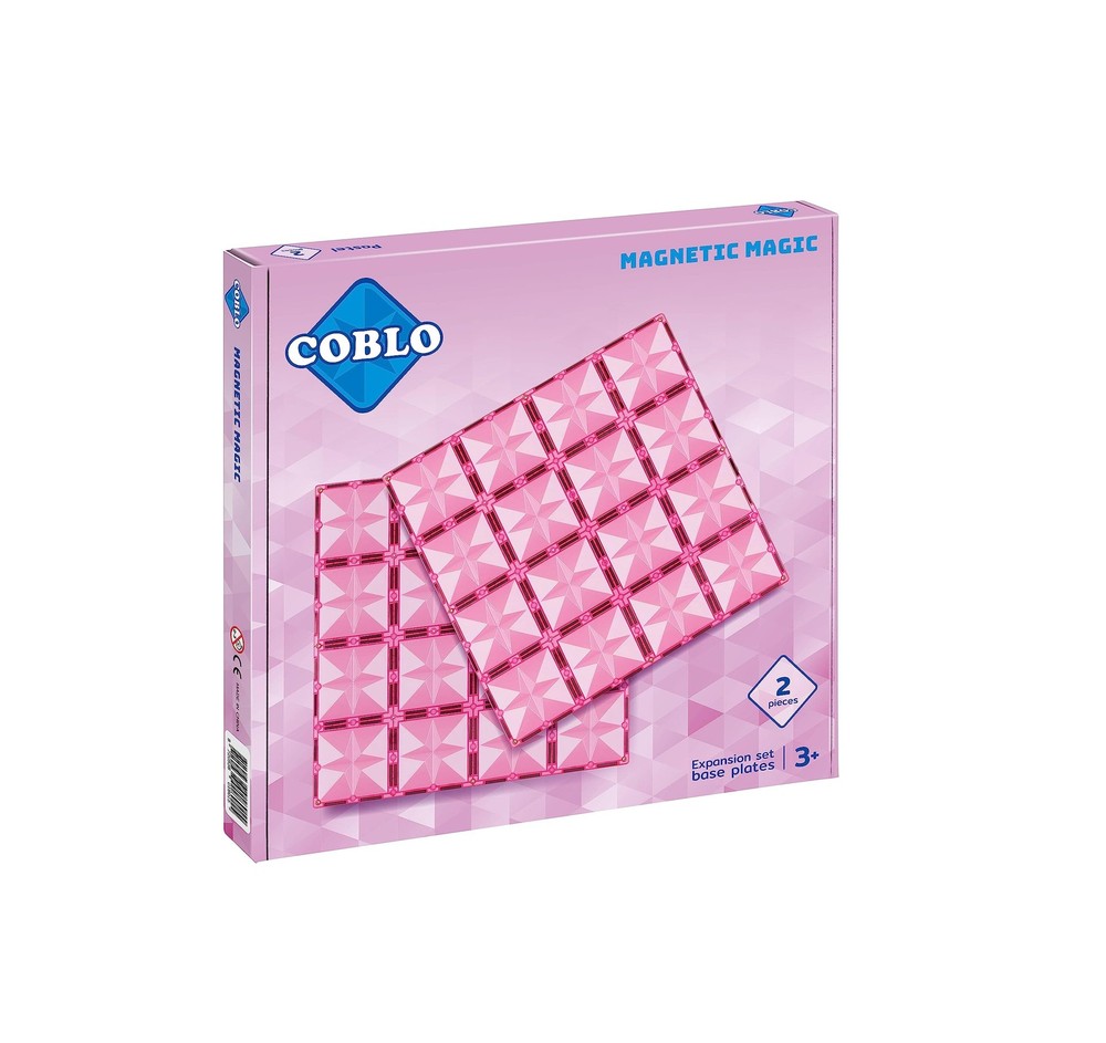 Coblo Pastel Magnetic Building Blocks Base Plates Extension Set for Kids Educational STEM Toys
