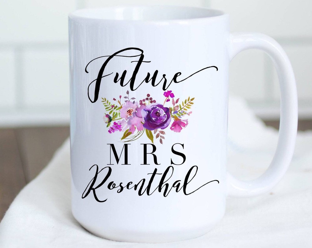 Future Mrs Mug Personalized Bride To Be Mug From Bridesmaids Gift For Her Newly