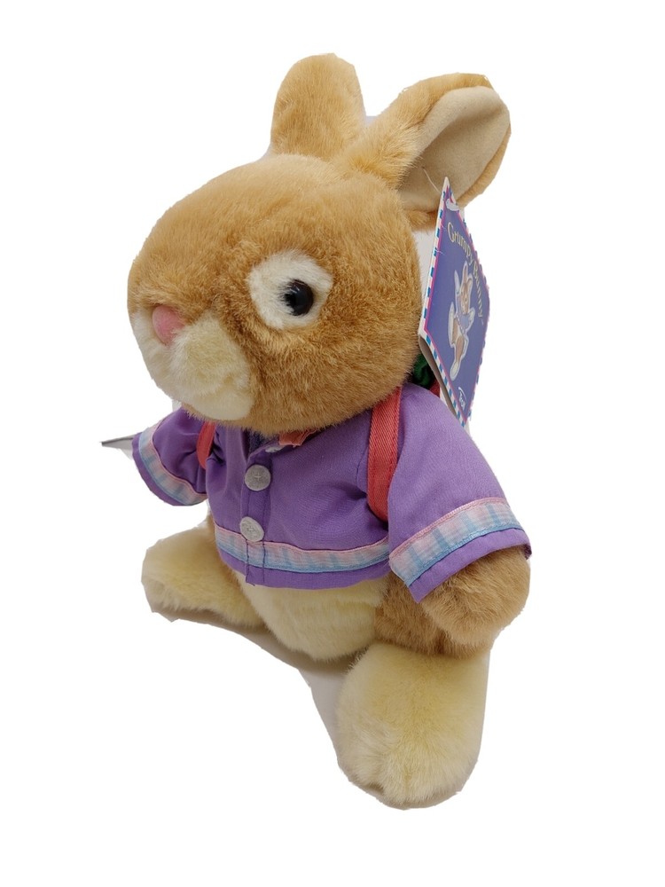 Grumpy Bunny Hopper Backpack 1998 Plush Stuffed Animal Toy Troll Book Fairs