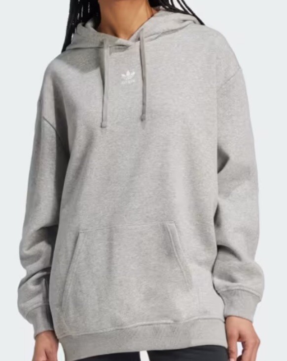 Adidas Originals Women's Oversized Hoodie UK L (16-18) Plus Size Essentials