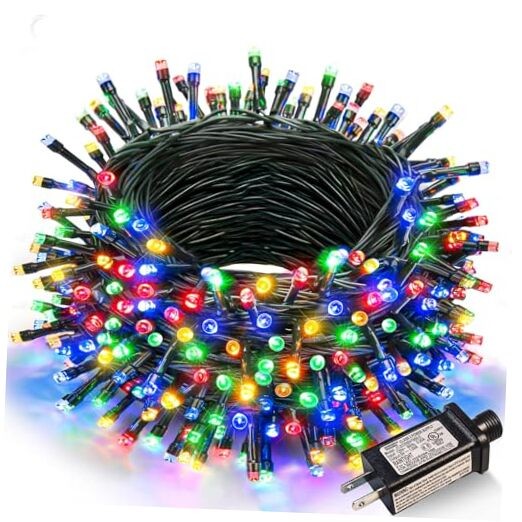 100FT 300 LED Multicolor Christmas Lights Outdoor String Connectable