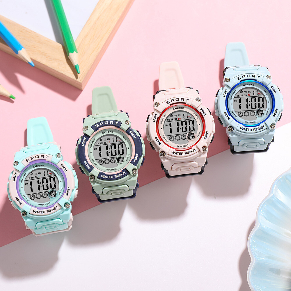 Luminous Waterproof Watches for Children Students Dial Electronic Watch Wrist