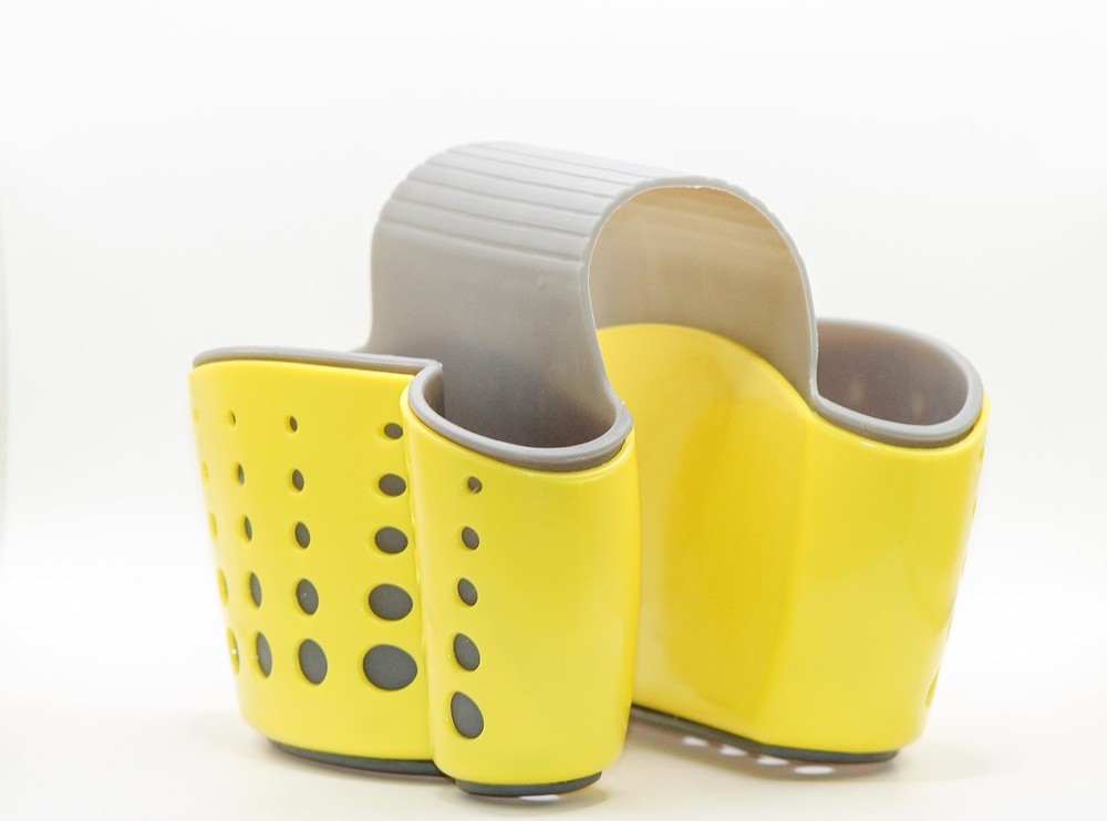 Kitchen Sink Caddy Sponge Soap Holder Plastic Saddle Faucet Organizer