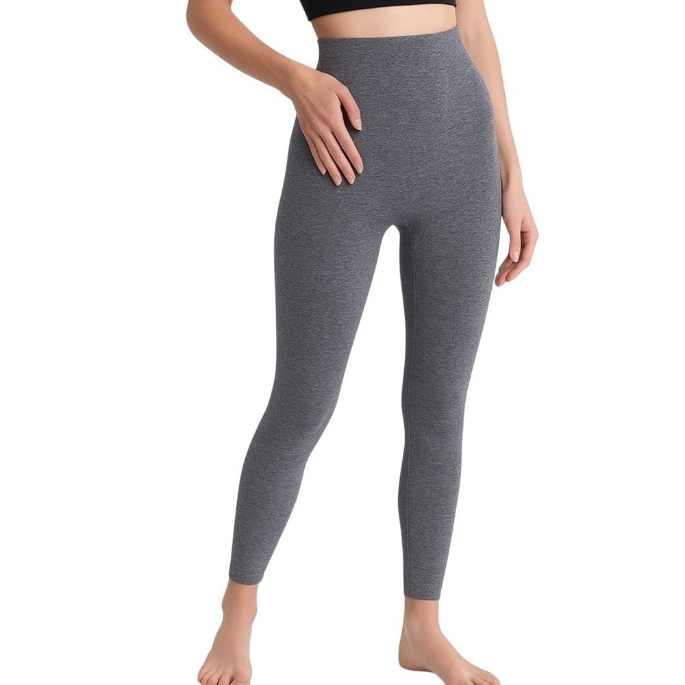 Shapermint High-Waisted Seamless Shaping Leggings for Women Heather Gray Size L