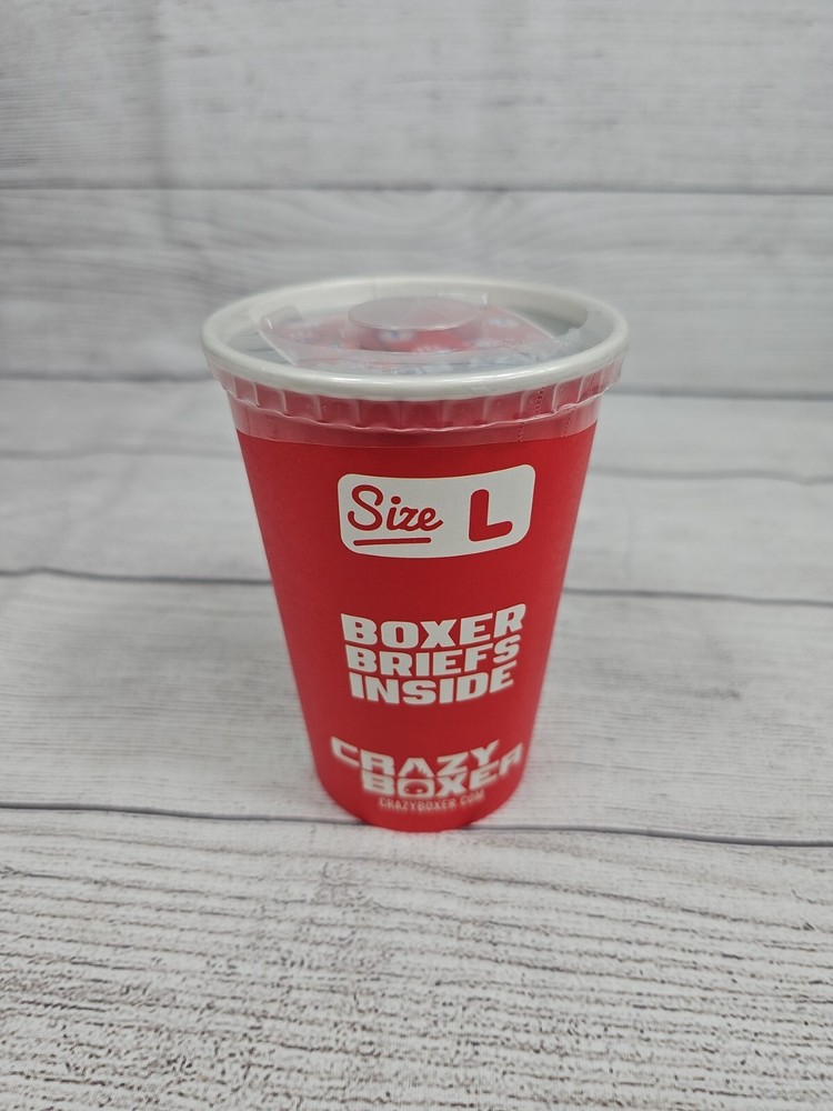 Crazy Coca Cola Boxer Briefs with Cup for Men Size Large