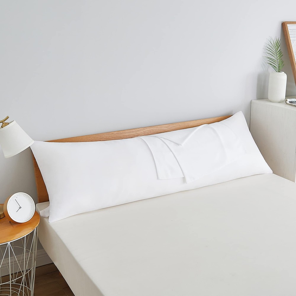 Acanva Fluffy Body Pillow for Adults and Pregnancy Soft Long Full Insert Side