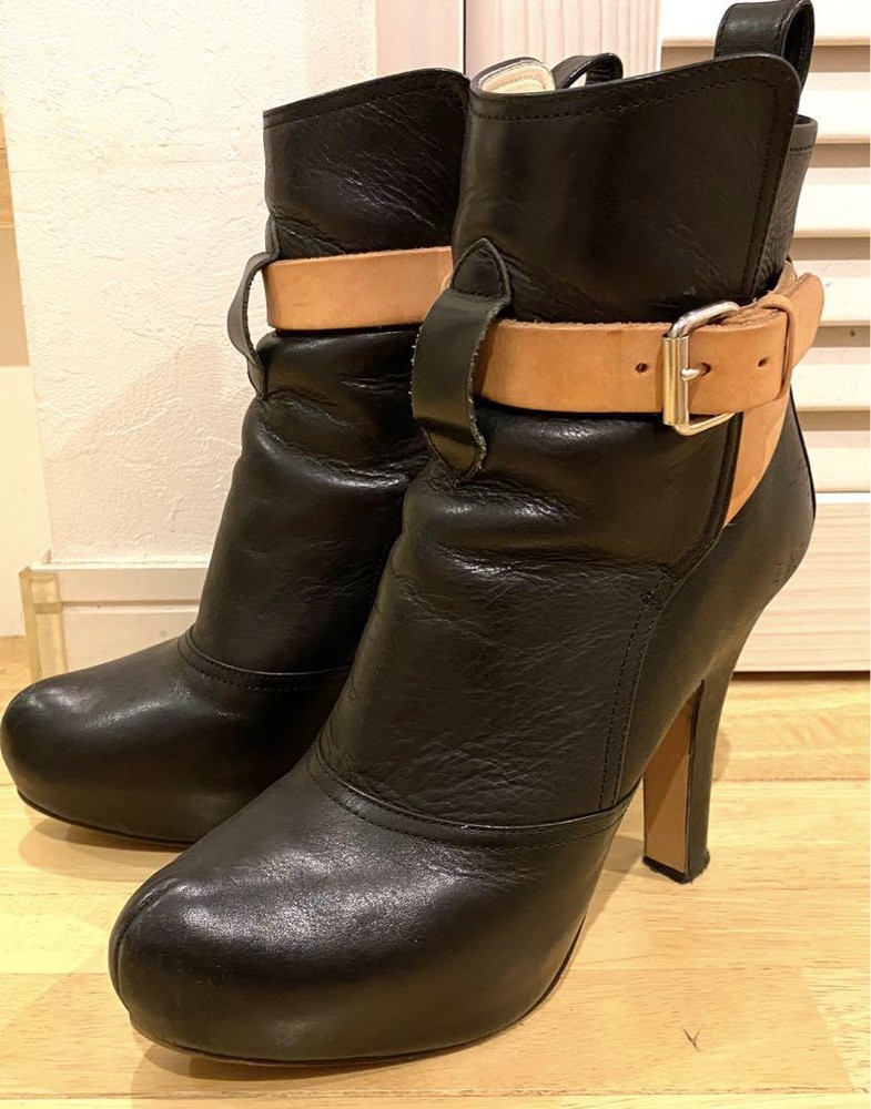 Vivienne Westwood Women 7.0US Jodhpur Boots Short Heel Women Designer Shoes Limi