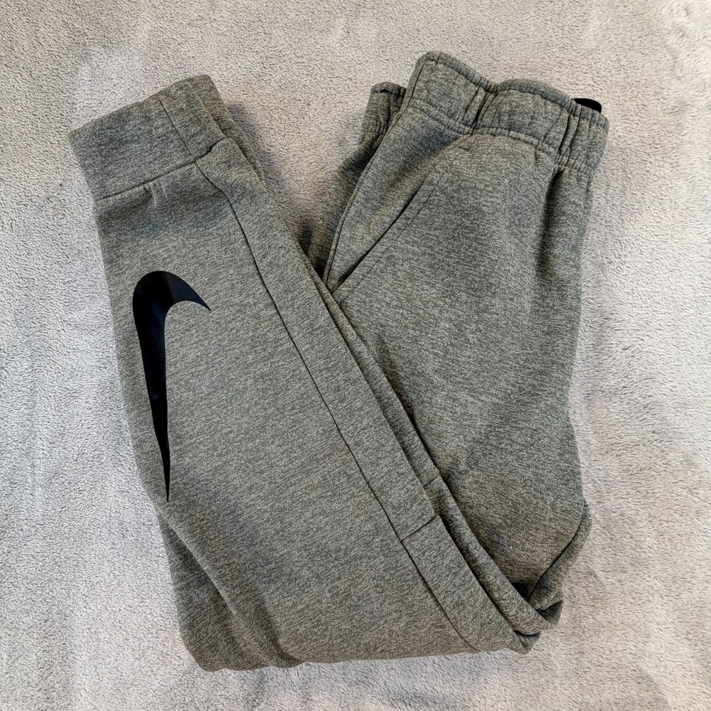 Nike Therma Jogger Sweatpants Men’s Dri-Fit Gray Tapered S
