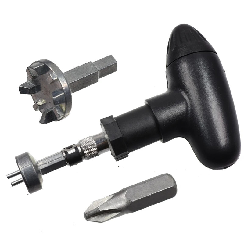 Golf Ratcheting Spike Wrench Black Remover Wrench Tool Durable Firm Adjusting