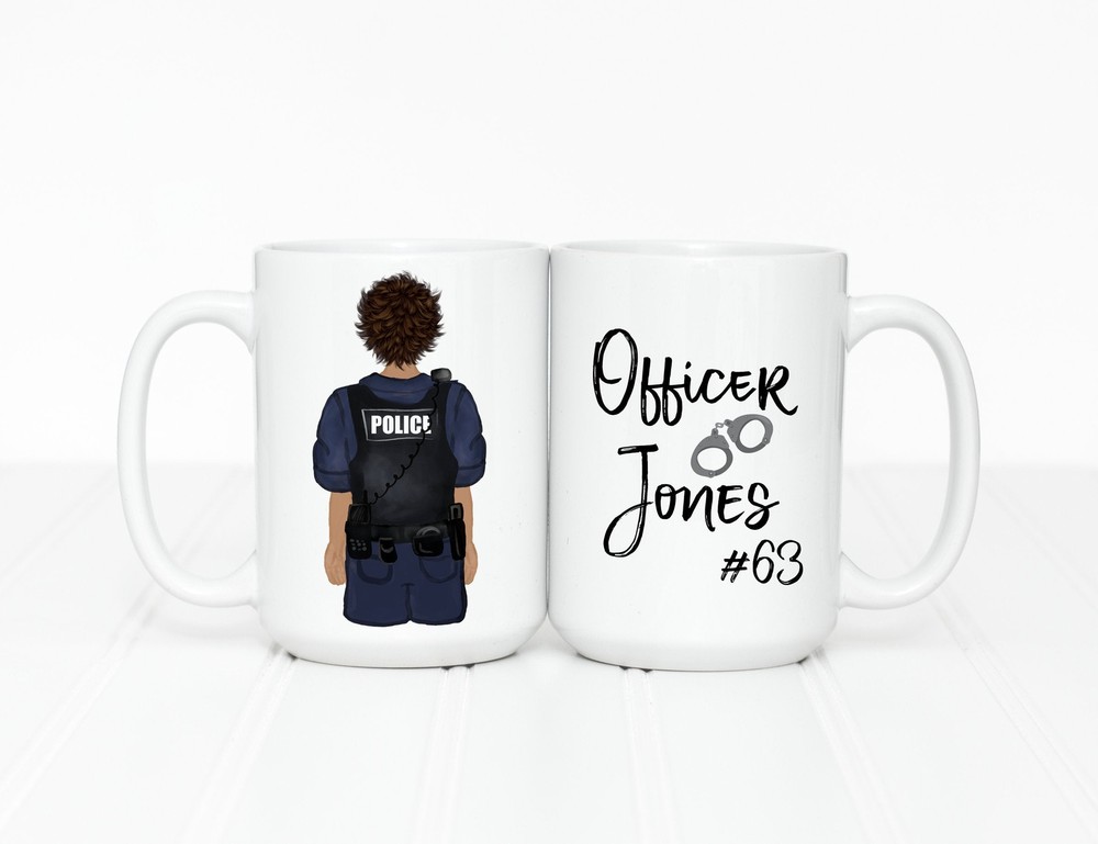 Personalized Police Officer Gifts Personalized Gift For Her Police Officer Mug