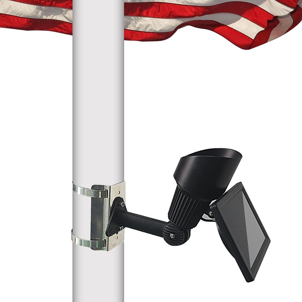 Solar Flag Pole Light 5 Super Bright LED Flagpole Light Solar Powered, Adjust...