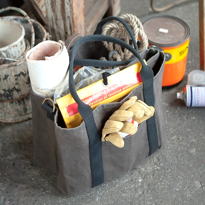 DULTON Heavy Duty Canvas Utility Tote Bag Large Capacity Multi-Purpose Shoulder