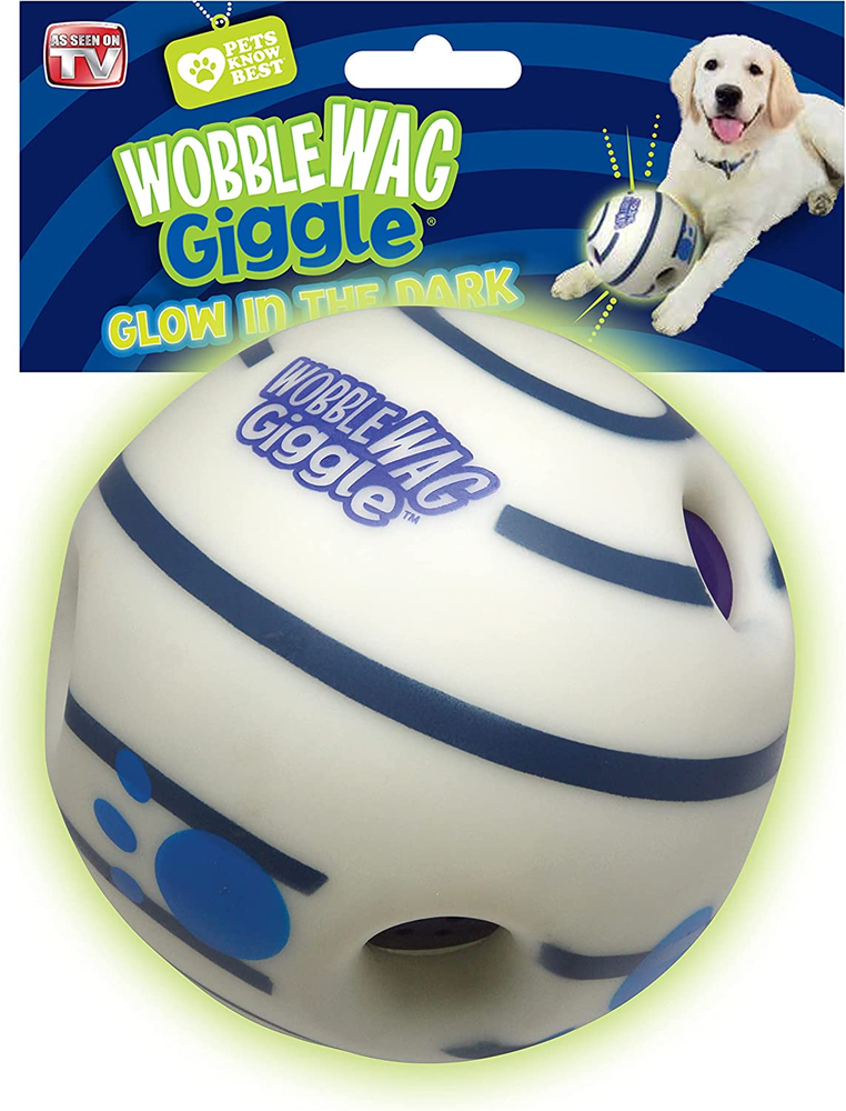 Ball - Interactive Glow in the Dark Dog Toy, Giggle Sounds Keeps Dogs Busy and E