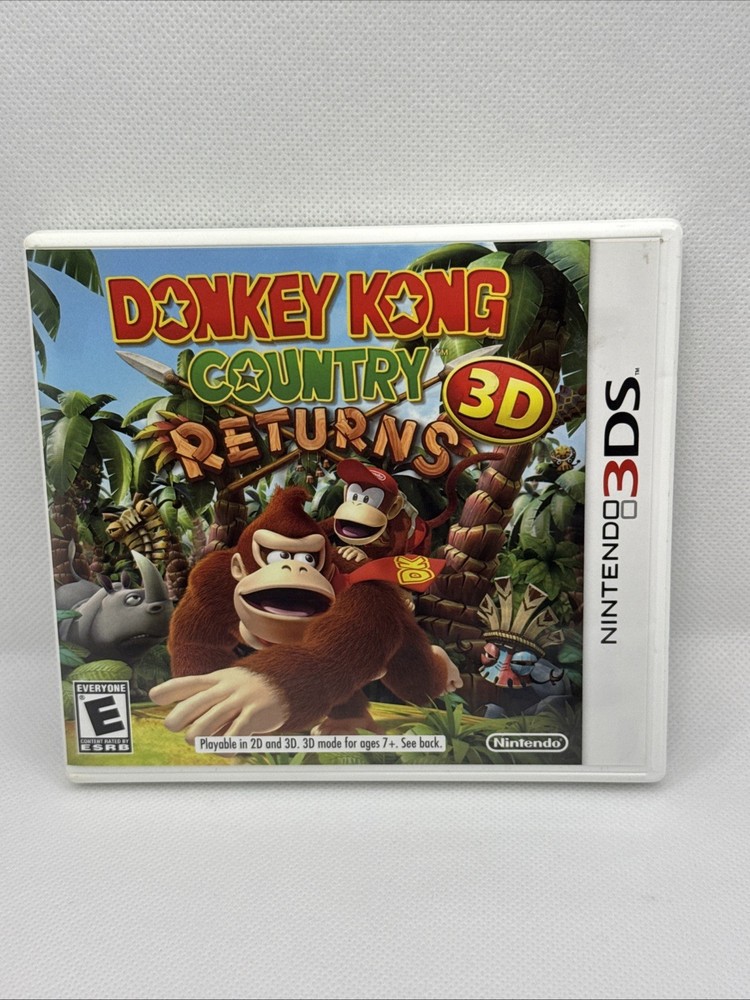 Donkey Kong Country Returns 3D (3DS, 2013) Complete CIB