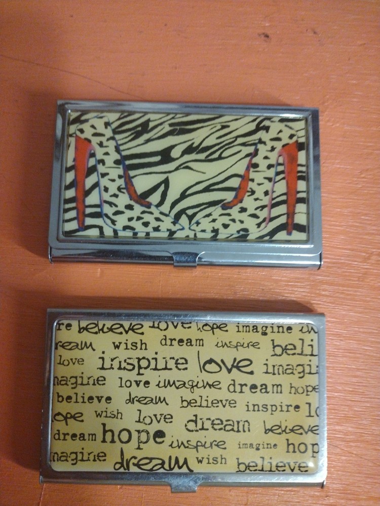 metal business card holders case