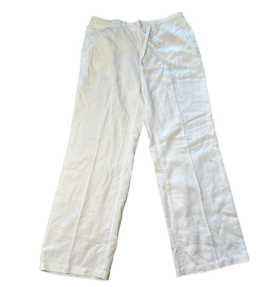 Ted Baker Womens 100% Linen Wide Leg Trousers