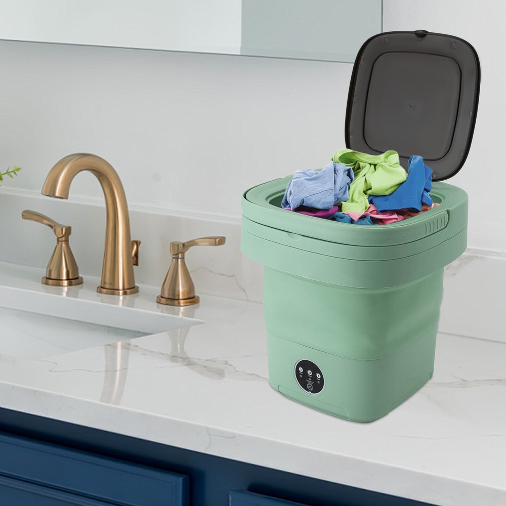 11LGreen Portable Washing Machine, Mini Washer, Upgraded Large Capacity Foldable