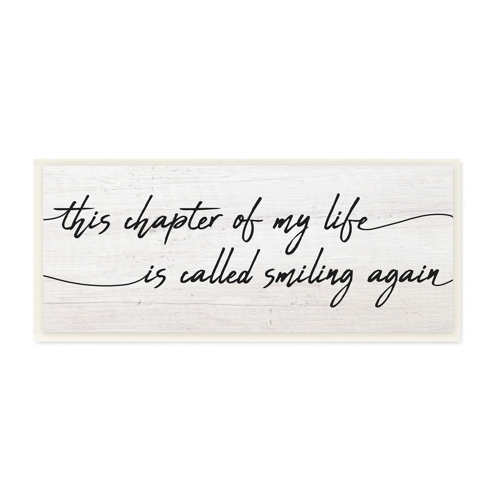 Stupell Smiling Again Motivational Healing Calligraphy Art Print